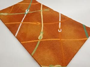 未使用品　絽組紐模様織出し名古屋帯